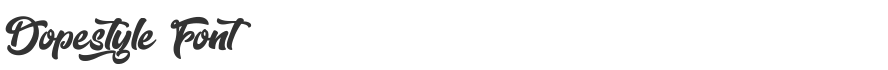 Dopestyle Font
