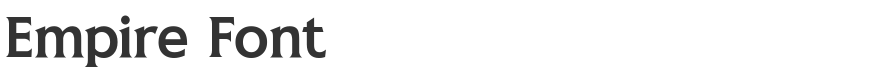 Empire Font