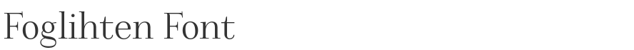 Foglihten Font