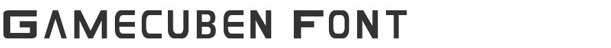 Gamecuben Font