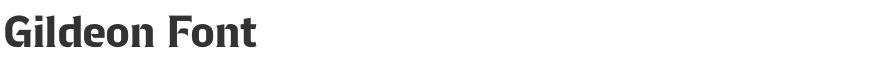 Gildeon Font