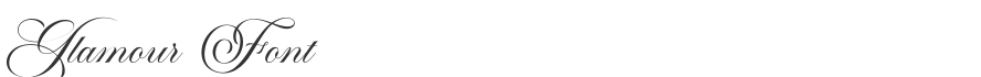Glamour Font