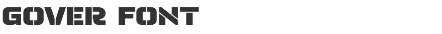 Gover Font