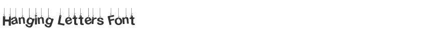Hanging Letters Font
