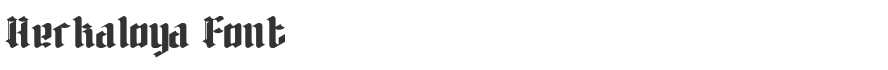 Herkaloya Font