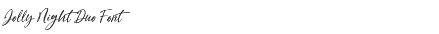 Jolly Night Duo Font