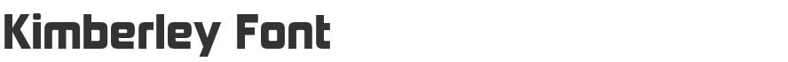 Kimberley Font
