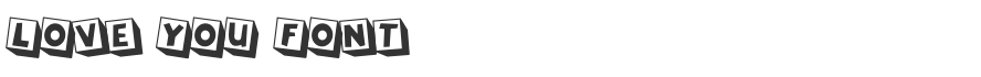 Love You Font