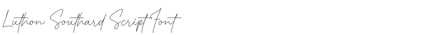Luthon Southard Script Font