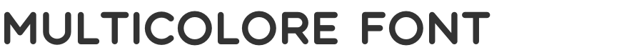 Multicolore Font