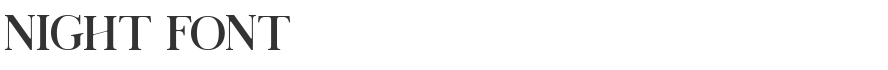 Night Font