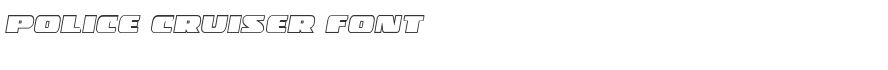 Police Cruiser Font