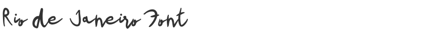 Rio de Janeiro Font