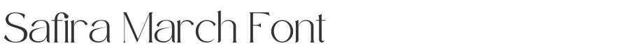 Safira March Font