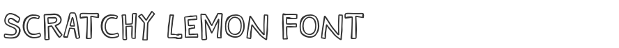 Scratchy Lemon Font