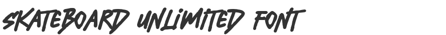 Skateboard Unlimited Font