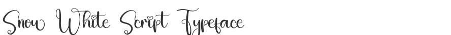 Snow White Script Typeface