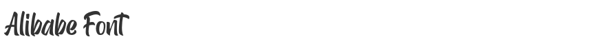 Alibabe Font
