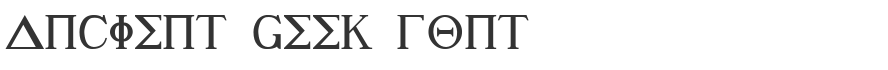 Ancient Geek Font