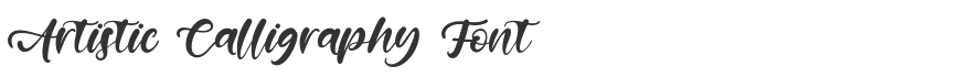 Artistic Calligraphy Font