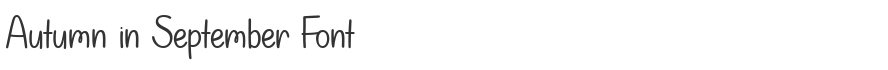 Autumn in September Font