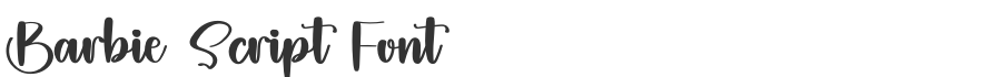 Barbie Script Font