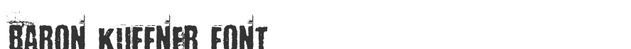 Baron Kuffner Font