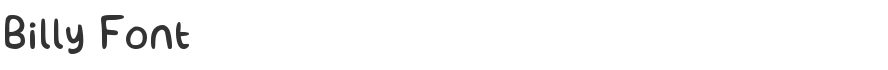 Billy Font