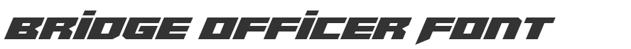 Bridge Officer Font