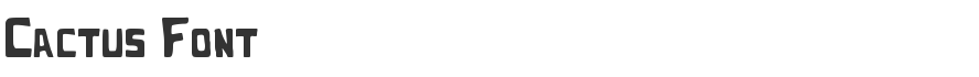 Cactus Font