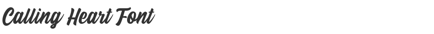 Calling Heart Font