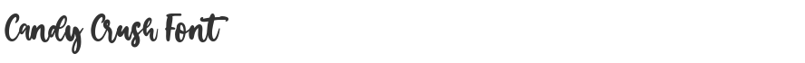 Candy Crush Font