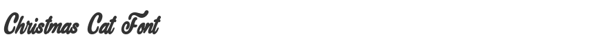 Christmas Cat Font