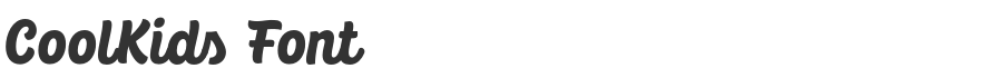 CoolKids Font