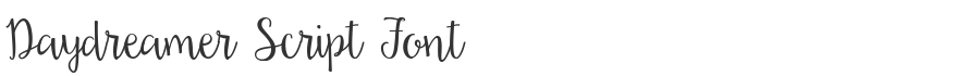 Daydreamer Script Font