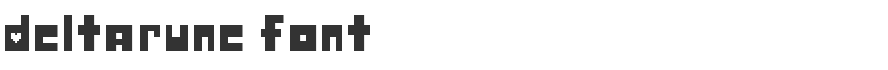 Deltarune Font