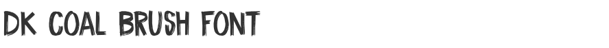 DK Coal Brush Font