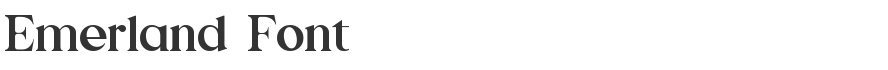 Emerland Font