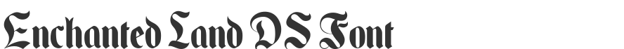 Enchanted Land DS Font