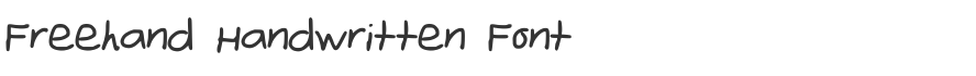 Freehand Handwritten Font