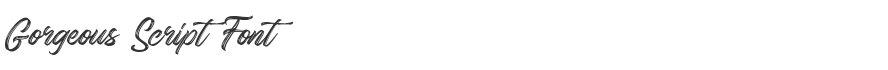 Gorgeous Script Font