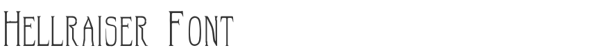 Hellraiser Font
