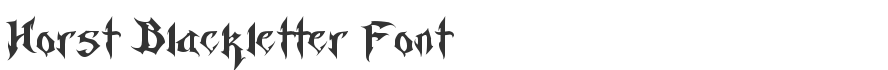 Horst Blackletter Font