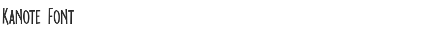 Kanote Font