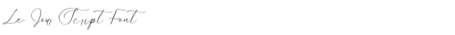 Le Jour Script Font