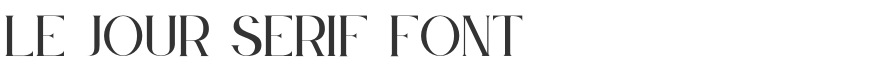 Le Jour Serif Font