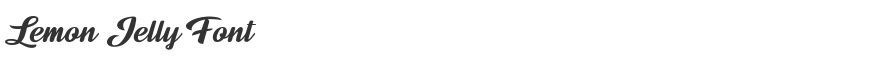 Lemon Jelly Font