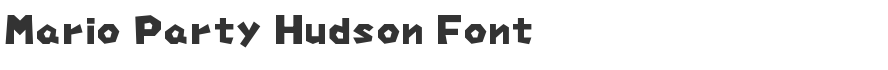 Mario Party Hudson Font