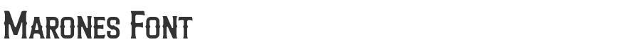 Marones Font