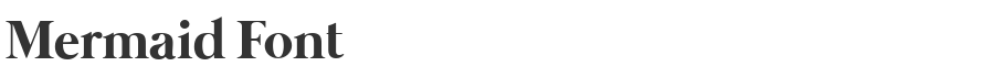 Mermaid Font